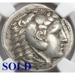 NGC XF Authentic Ancient Greek Silver Tetradrachm Coin Alexander the Great circa 300 B.C.
